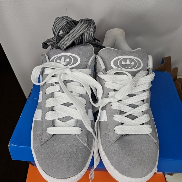 Adidas Gray and White Sneakers - Picture 2 of 6